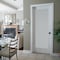 Codel Doors 24" x 80" Primed 1-Lite Interior French Slab Door with Satin Etch Tempered Glass 2068pri1501SATT - alternate 3